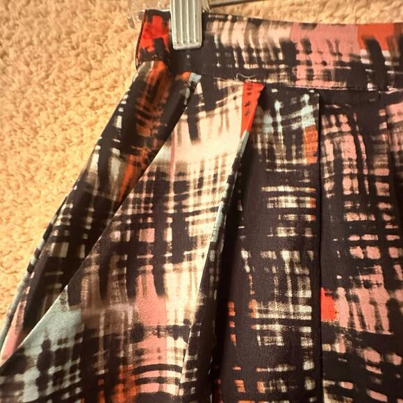 Fynn and Rose Women’s Abstract Pleated Midi Skirt Sz. 4 Anthropologie - Picture 6 of 14